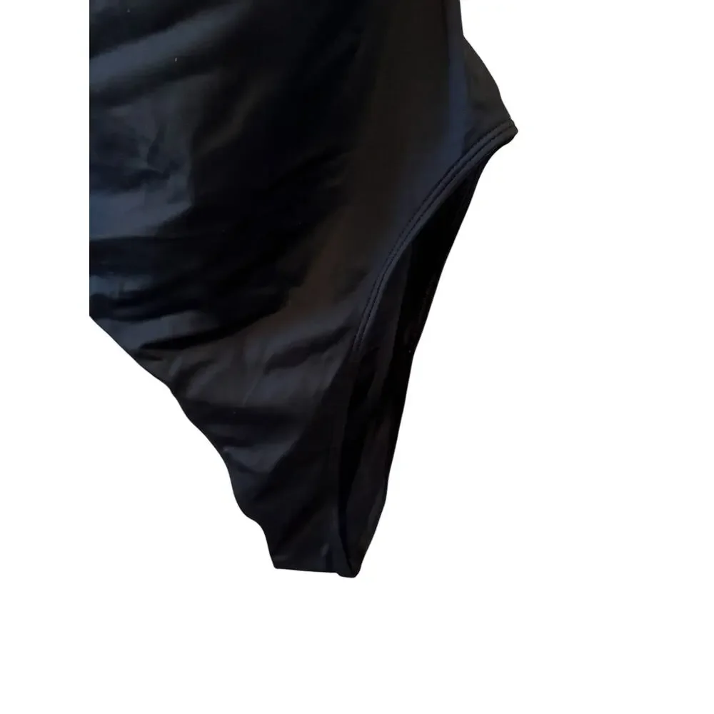 Lem Lem Lena One Shoulder Swimsuit Black L